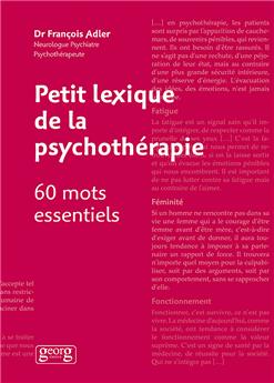 PETIT LEXIQUE PSYCHOTHÉRAPIE 60 MOTS