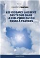 LES OISEAUX LAISSENT  DES TROUS DANS  LE CIEL POUR QU´ON  PASSE À TRAVERS.  