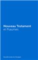 NOUVEAU TESTAMENT ET PSAUMES - COUVERTURE VINYLE BLEUE  