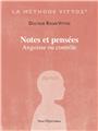 NOTES ET PENSÉES : ANGOISSE OU CONTRÔLE  