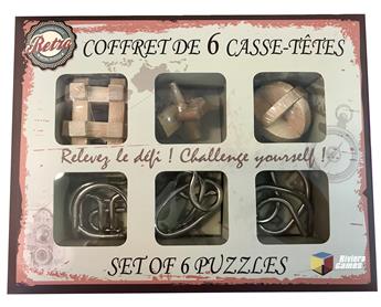 COFFRET DE 6 CASSE-TÊTES : COFFRET RETRO