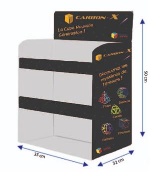 PRÉSENTOIR DE 27 CASSE-TÊTES CARBON-X