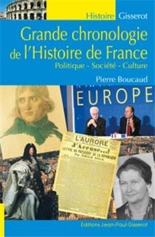 GRANDE CHRONOLOGIE DE L´HISTOIRE DE FRANCE